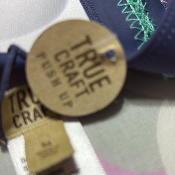 Craft Blue Bikini Top with Colorful Accents - Picture 5 of 5